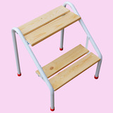 实木加厚成人方板凳简易家用换鞋凳儿童钢木小书桌子卫生间浴室凳