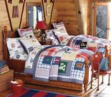 美式乡村儿童实木双层床上下儿童床1.5双人床1.2/1单人床特价包邮