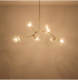 北欧创意客餐厅魔豆泡泡球吊灯现代简约个性枝形玻璃卧室展厅灯具