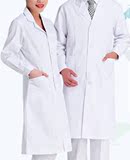 白大褂短袖女医生夏装薄款长袖收腰修身护士服半袖冬装药店工作服
