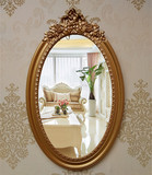 欧式梳妆镜壁挂雕花浴室镜卧室镜美容院卫生间酒店镜现代装饰挂镜