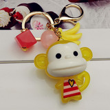小猴子钥匙扣车钥匙挂件可爱创意钥匙链女士生日礼品韩国包包挂饰