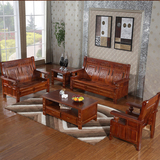 香樟全实木家具简约现代中式客厅储物办公大中小户型原木组合沙发