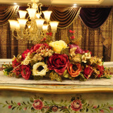 欧式花瓶配花艺 风格大气客厅玄关仿真花套装装饰花器欧式花艺