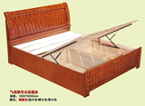 海南海口家具1.2  1.5米 1.8米高箱储物床 气动架实木高箱床 特价
