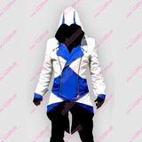 cosplay服装男装刺客信条3 康纳外套夹克蓝白款高级外套