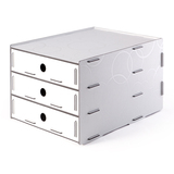特价 树德文具U5103 创意办公桌面收纳柜文件柜资料柜3层办公用品