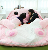 韩国BearCoo卡通小熊睡床 榻榻米床垫 儿童地板床防踢被可爱卡通