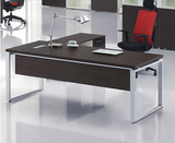 简约时尚办公桌欧式现代经理桌防火板钢架组合主管桌简易工作台
