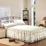 床上用品 高档多层印花 蕾丝床裙床笠 床盖床罩床单 1.5/1.8米床