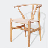 纯实木餐椅茶室椅骨叉Y字椅子榉木简约休闲坐椅靠背椅咖啡厅座椅