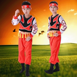 新款儿童少数民族演出服少儿蒙古族服装藏族舞蹈服装男童表演服饰