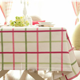 棉麻桌布布艺田园电视柜桌垫布料长方形茶几布台布琉餐厅方桌圆桌