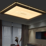 LED客厅灯长方形水晶灯现代简约吸顶灯饰卧室大厅大气欧式现代灯