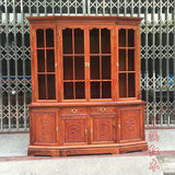 缅甸花梨酒柜   古典红木家具大果紫檀隔厅柜 实木书柜 正品