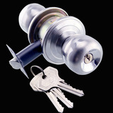 意利 球形门锁室内卧室房门锁 卫浴球锁不锈钢球形锁纯铜锁芯5731