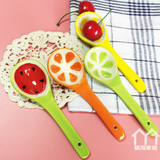 韩式创意水果汤勺骨瓷勺调羹调味汤匙学生便携餐具可爱陶瓷小勺子