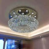 LED水晶吸顶灯豪华客厅餐厅酒店工程水晶灯吸顶灯吊线水晶灯饰
