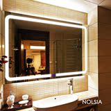 浴室镜LED灯镜卫生间带灯化妆镜子现代欧式卫浴镜壁挂