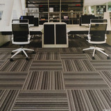 厂家直销PVC底方块拼接地毯办公室会议室大厅走道条纹地毯CBD地毯