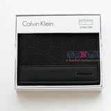 CK Calvin Klein男士logo帆布短款钱包 美国正品代购现货小票
