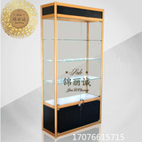 展柜广州化妆品展示柜精品货架玻璃透明展架汽车配件展示架珠宝柜