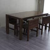 新中式实木餐桌椅组合现代简约长方形饭桌定制长条餐桌样板间家具