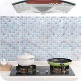加厚PVC自粘防水墙贴防油贴 厨房浴室马赛克墙纸格子壁纸瓷砖贴纸