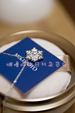 包邮 日本代购 MIKIMOTO御木本 新品雪花造型纯银珍珠项链