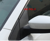 大众1116新POLO ABC柱门柱车贴保护贴波罗碳纤维汽车改装贴纸包邮