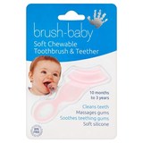 香港代购 英国Brush Baby硅胶婴儿乳牙刷无BPA软牙胶保护牙龈