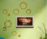 古龙 特价创意圆环亚克力立体镜面墙贴 客厅卧室 电视背景墙包邮