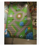 宜家代购利乐宝儿童地毯游戏垫地垫爬行垫汽车轨道斯多博75x133