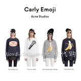 Acne Studios『瑞典代购』16年秋 Carly 刺绣图案 Emoji 女款卫衣
