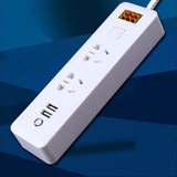 包邮智能插线板2插位USB手机充电插排插座拖接线板 2 3 5 10米线