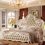 欧式床双人床实木床1.8米真皮床新古典橡木床卧室公主床婚床到家