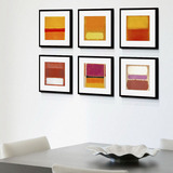 先锋艺术 家装现代简约抽象客厅沙发餐厅装饰画油画有框画挂画Y90