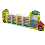 幼儿卡通组合柜 幼儿园防火板组合玩具柜 儿童汽车造型书架柜