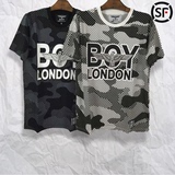 韩国boy london正品代购2016新款夏季短袖迷彩T恤男女款情侣装