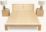 包邮简约现代全实木双人床松木床儿童床单人床简易木头床