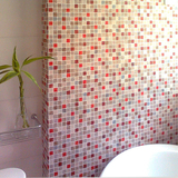 韩国自粘浴室翻新卫生间壁纸防水厨房防油贴纸马赛克墙纸瓷砖贴纸