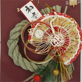 日本日式和风寿司料理お正月飾り稻草装饰初春日式工艺品挂件吊件