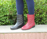 仿皮时尚韩版防滑雨鞋女春夏季雨靴水鞋中筒平跟胶鞋套鞋水靴