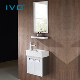 IVO 小户型浴室柜组合 不锈钢洗手盆柜组合 洗面池洗手池浴柜组合