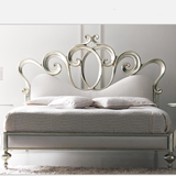 美式乡村实木床  欧式卧室婚床公主床 新古典1.8米雕花双人床定制