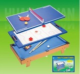 皇冠品牌儿童台球乒乓球桌面气旋冰球3用球台HG207-3