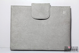2013年新兰蔻灰色细绒手拿化妆包 收纳包 发票文件夹 带拉链夹层