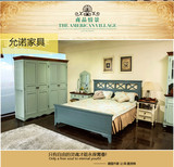 美式乡村家具地中海风格全实木公主卧室双人床1.5米1.8复古婚床