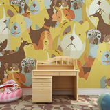 动物电视背景墙纸壁纸3d立体大型壁画无缝客厅个性世界儿童房卡通