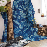 复古抽象民族风扎染kilim客厅地毯地垫床边毯北欧设计师艺术挂毯